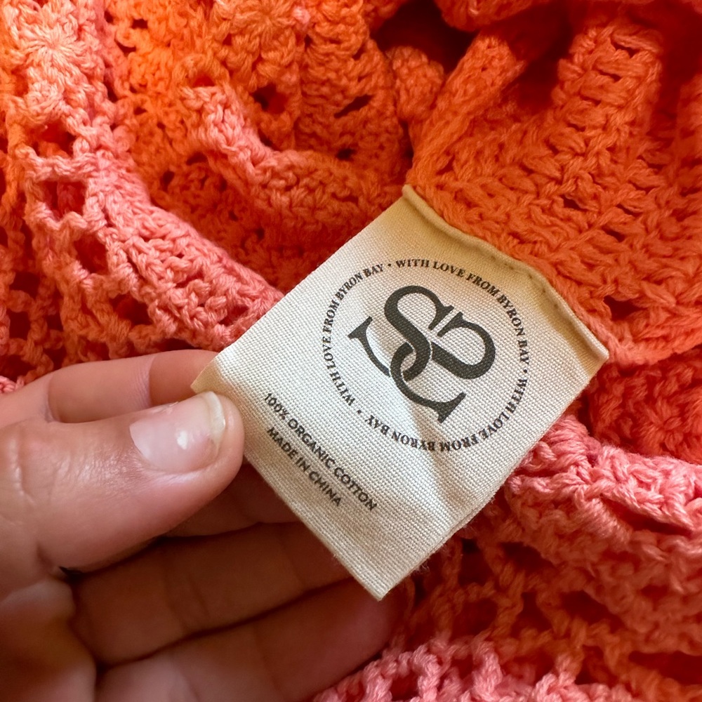 BNWOT Spell Let The Sunshine Crochet Set in Peach 🍑🌞 - Picture 8 of 12